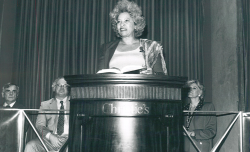 Toni Morrison at the Literacy Partners Gala in 1988
