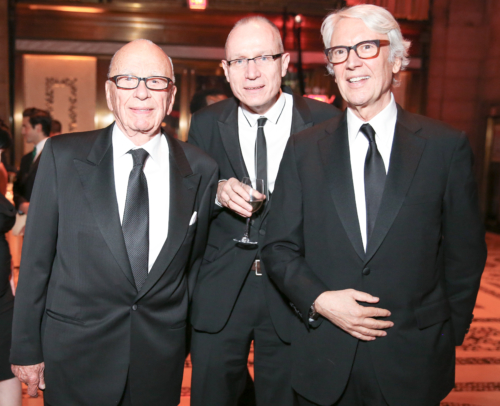Rupert Murdoch, Robert Thomson, Les Hinton                  